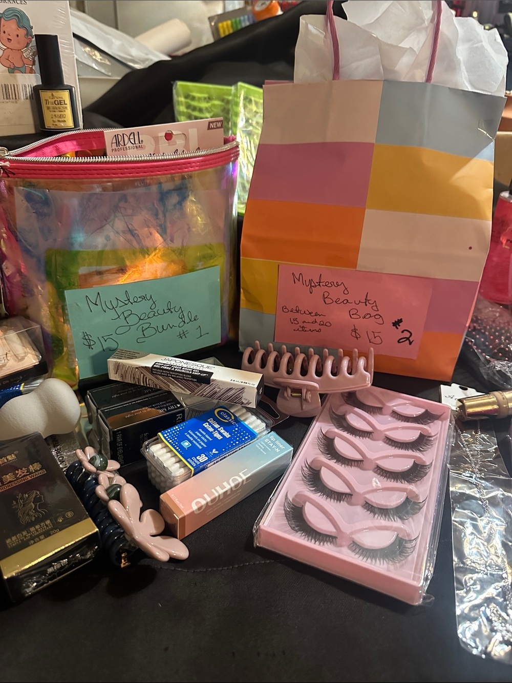 Mystery Beauty Bundle - Pink Assorted Hair & Lash Set & Makeup’s
